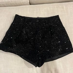 Black Sequin Shorts size Small